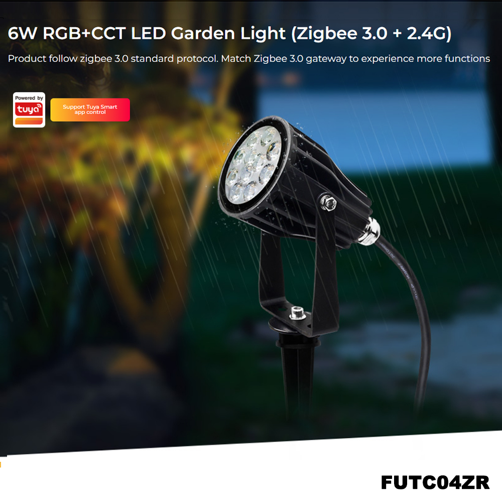 Smart Zigbee Garden Light - Miboxer-Tuya LEDガーデンランドスケープライト,futc04zr,AC110V-220V,zigbee 3.0, 2.4ghzRF,防水,4W,rgb cct,屋外芝生ランプ