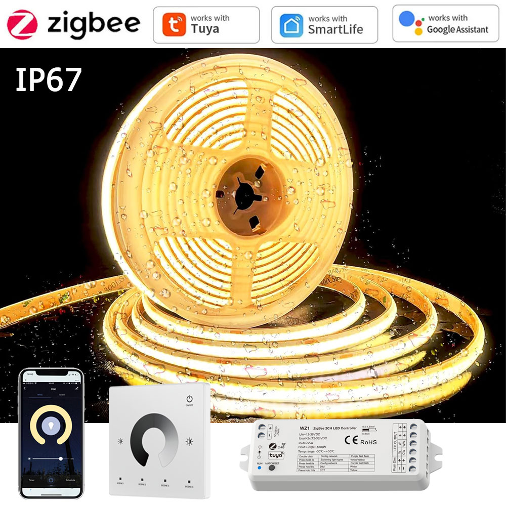 Smart Zigbee Garden Light - 5m 10m 20m 防水Tuya Zigbee COB