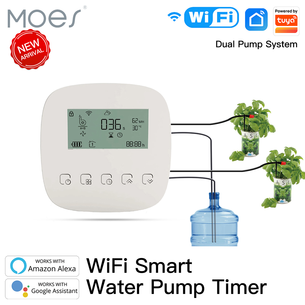Smart Garden Irrigation System - WiFi対応Tuyaスマート散水機 自動植物コントローラー ガーデン点滴灌漑システム AlexaとGoogleに対応