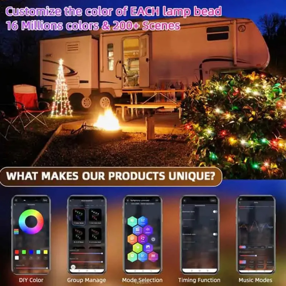 LED フェアリーライトストリップ クリスマスライト スマー - Smart Garden Festoon Lights のレビューと価格