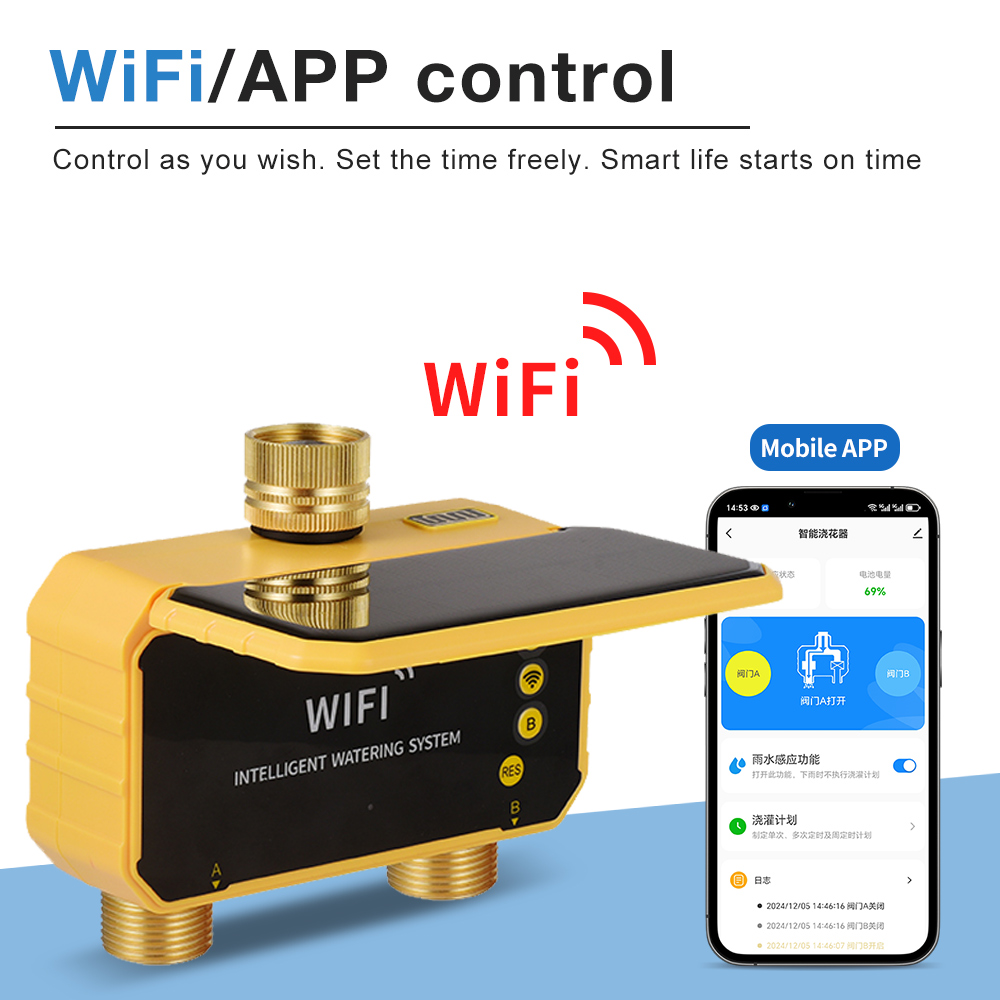 1/2/4口ガーデンソーラー灌漑タイマー ソーラーWiFiス - Smart Garden At Home のレビューと価格