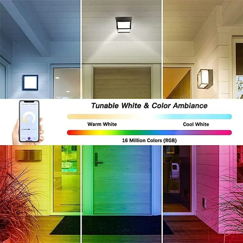 Tuya スマート WiFi/ZigBee ウォールライト、 - Smart Zigbee Garden Light のレビューと価格