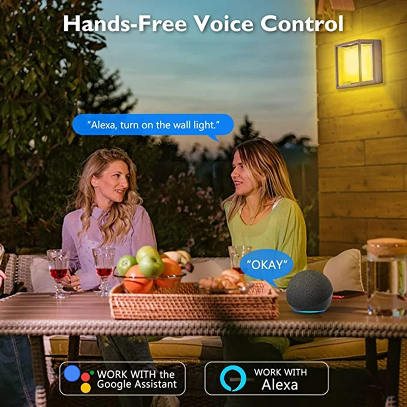 Tuya スマート WiFi/ZigBee ウォールライト、 - Smart Zigbee Garden Light のレビューと価格