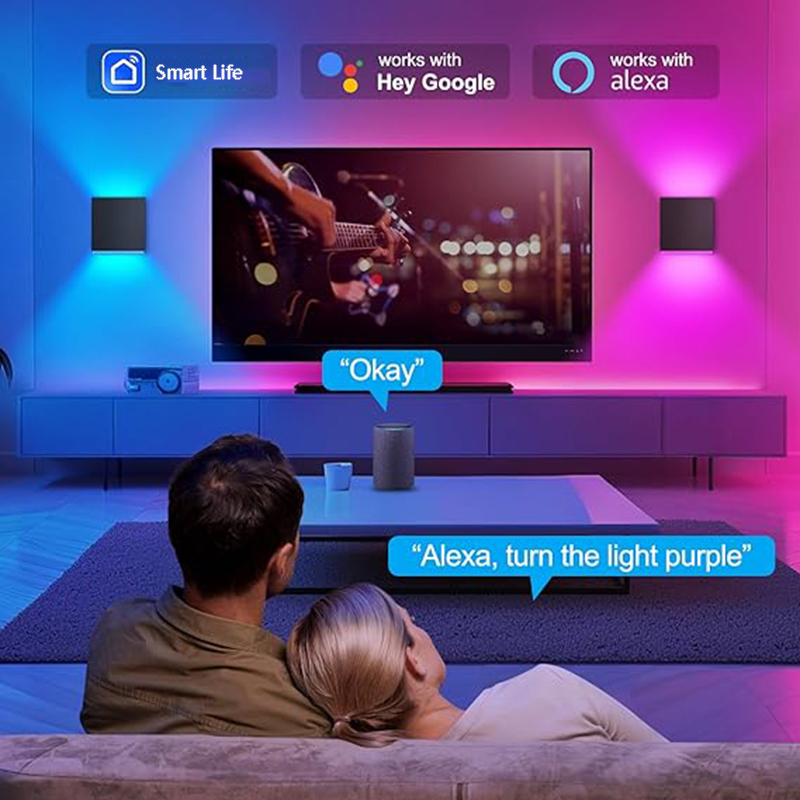 12 ワット LED 屋外ウォールライト RGBCCT 調光 - Smart Zigbee Garden Light のレビューと価格