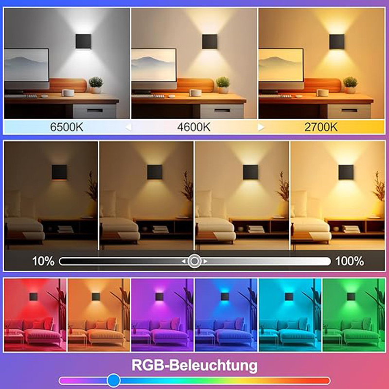 12 ワット LED 屋外ウォールライト RGBCCT 調光 - Smart Zigbee Garden Light のレビューと価格