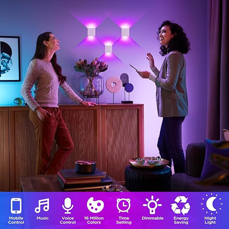 12 ワット LED 屋外ウォールライト RGBCCT 調光 - Smart Zigbee Garden Light のレビューと価格