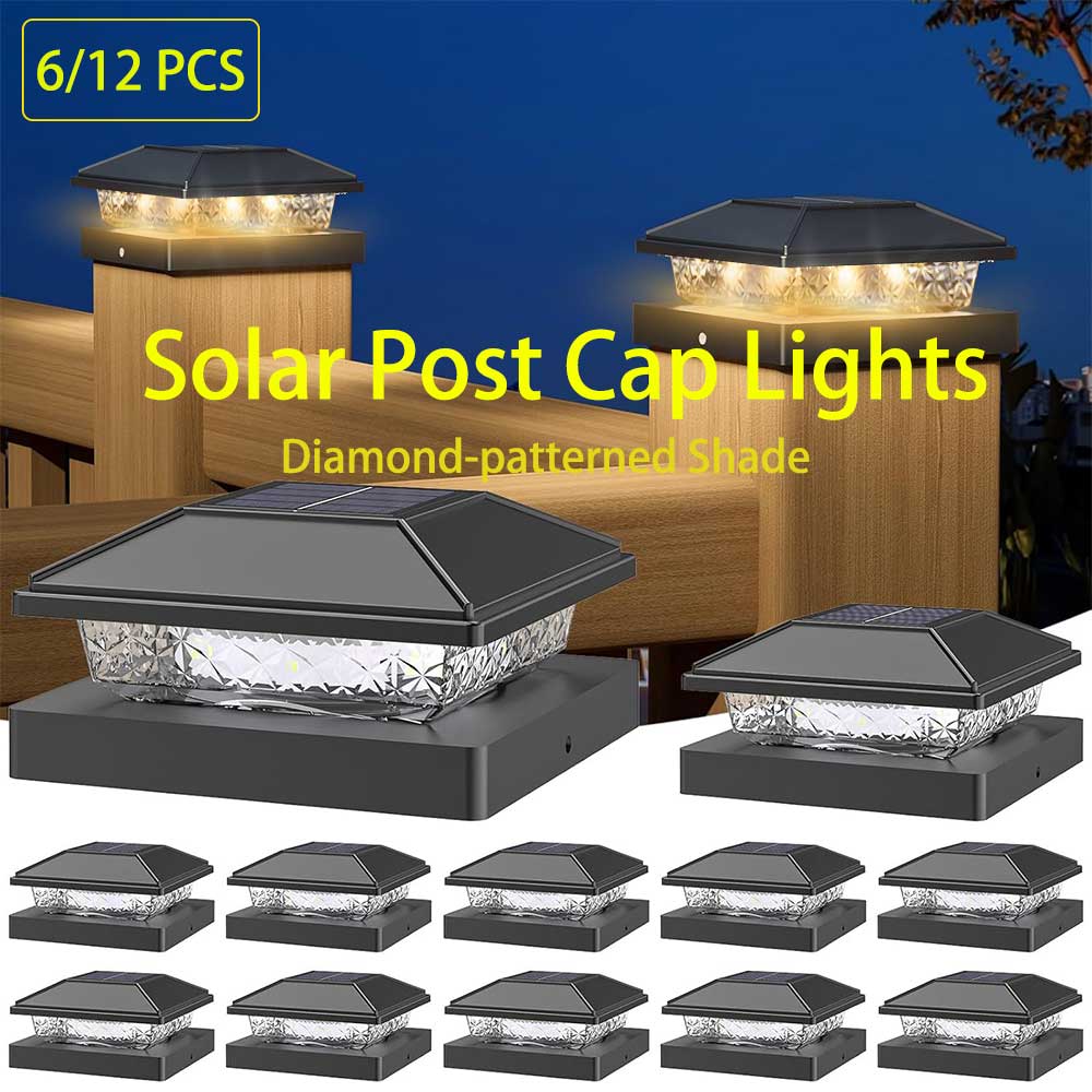6/12個入り屋外ソーラーポストキャップライト、スマートフェ - Smart Garden Fence & Balcony Hanging Planter のレビューと価格