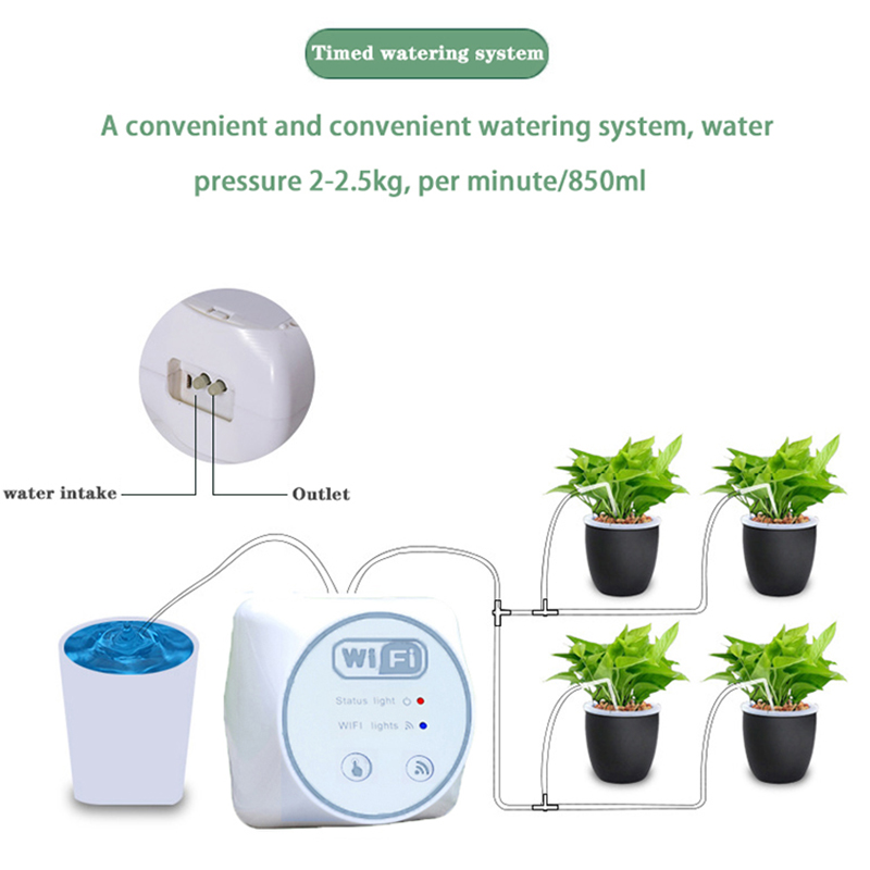 WiFi スマートガーデン灌漑コントローラー植物自動点滴灌漑 - Smart Garden At Home のレビューと価格