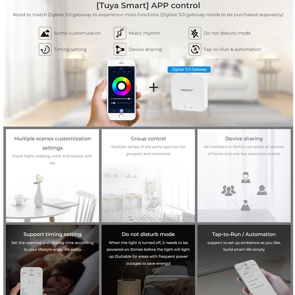 Miboxer-庭用LEDランプ,防水,屋外芝生ランプ,fu - Smart Zigbee Garden Light のレビューと価格