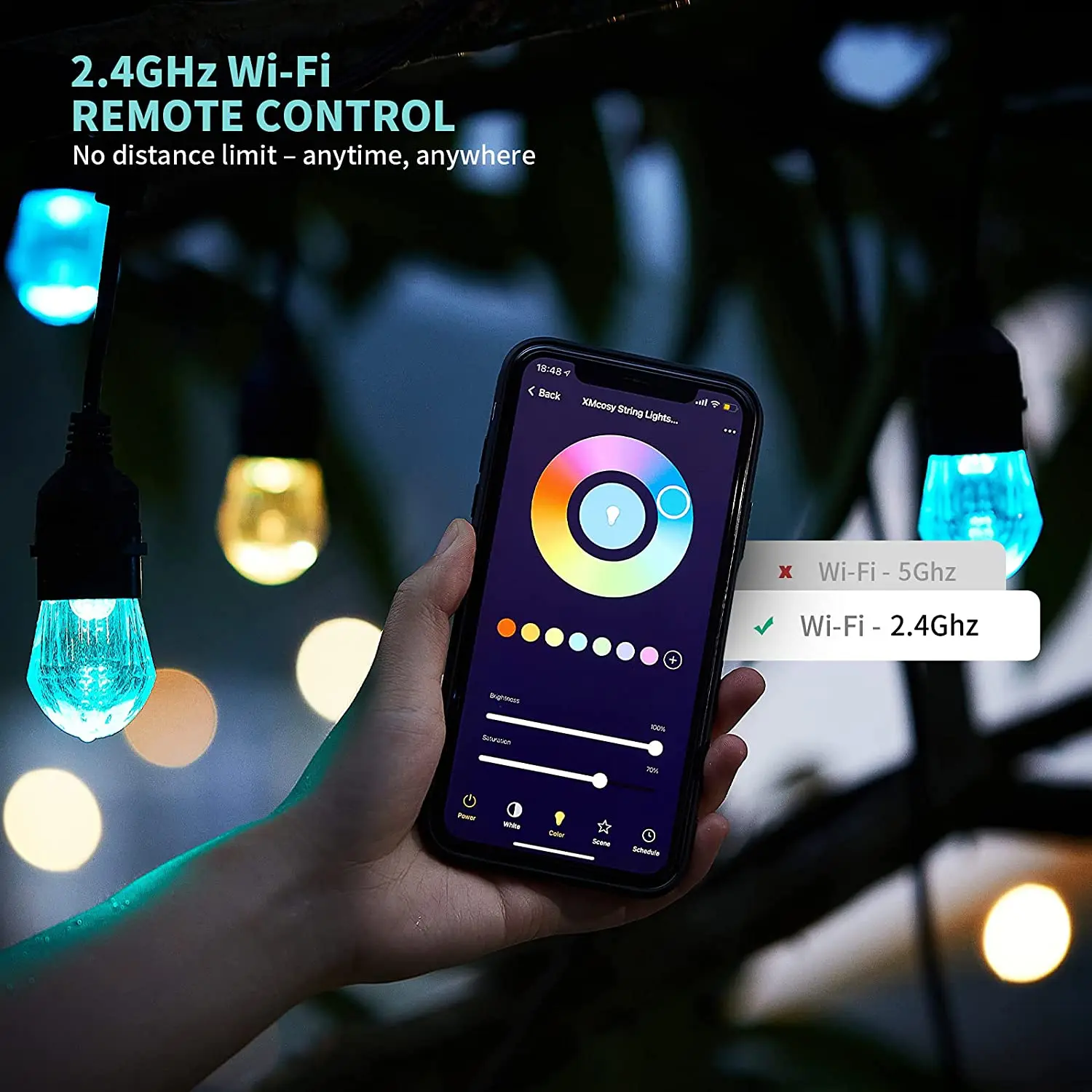 接続されたLEDストリングライト10m,20m,30m,商業 - Smart Garden Festoon Lights のレビューと価格